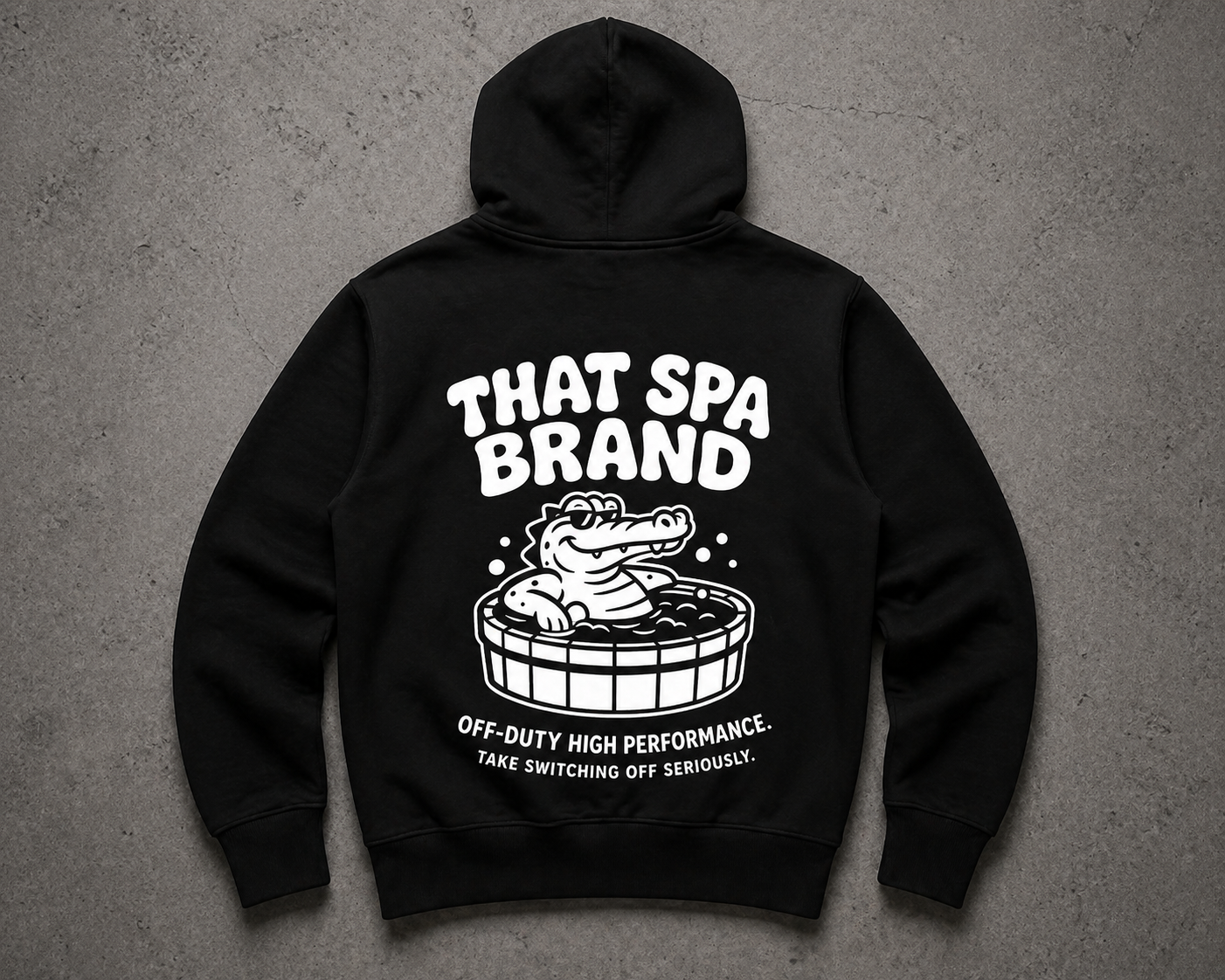 The Off-Duty Hoodie back print